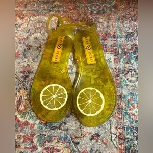 Katy Perry Collections Translucent Yellow Sandals